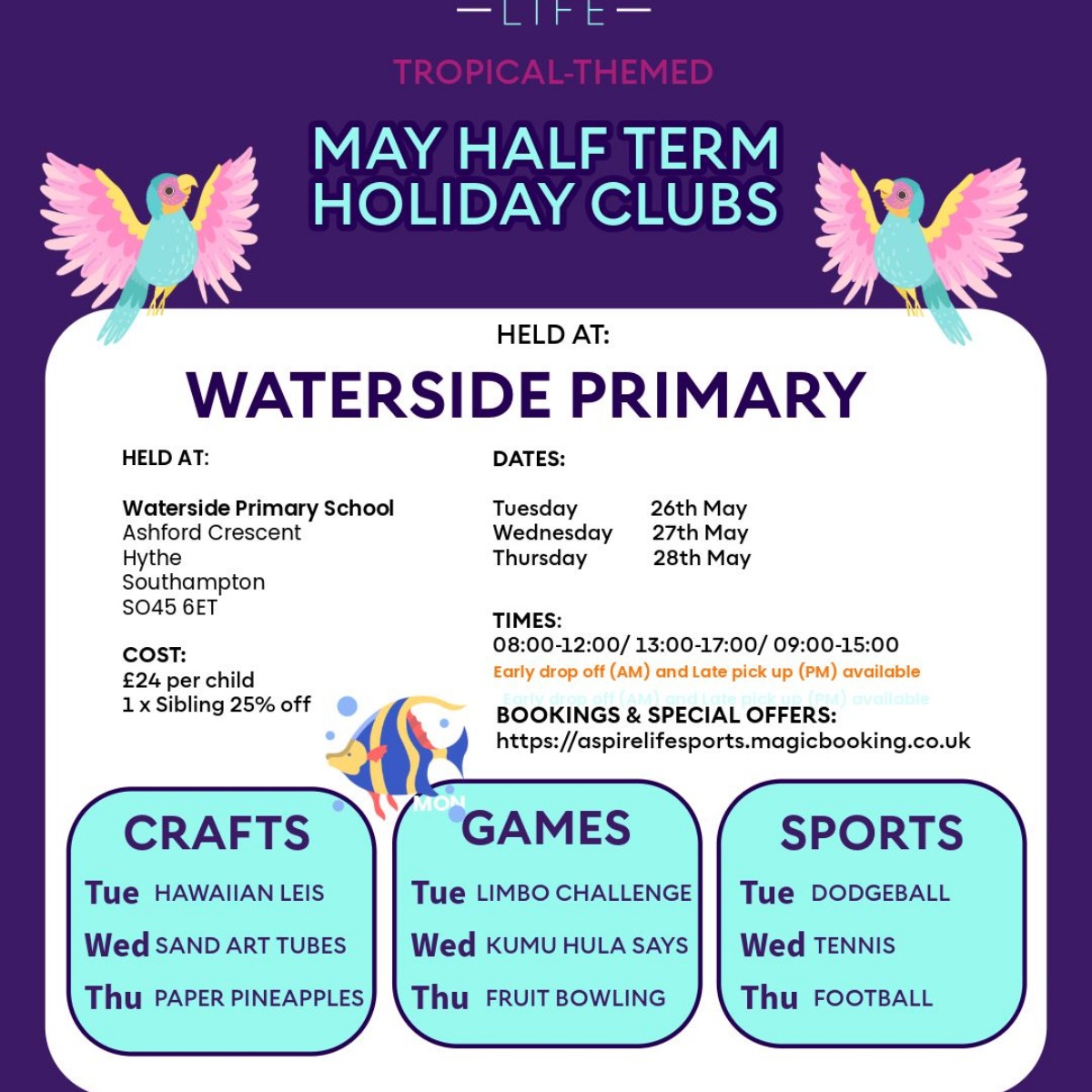 Waterside Primary School - May half term holiday club