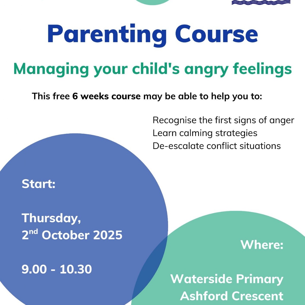 Waterside Primary School - Free Parenting Course supported by Families ...